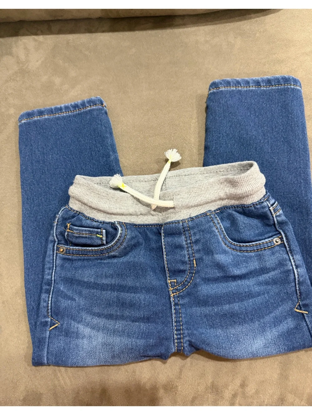 Cat & Jack Blue Knit-Waist Jeggings